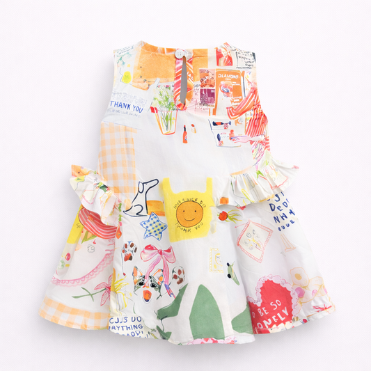 Playful Doodle Bow Dress