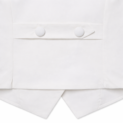 White Waistcoat Set