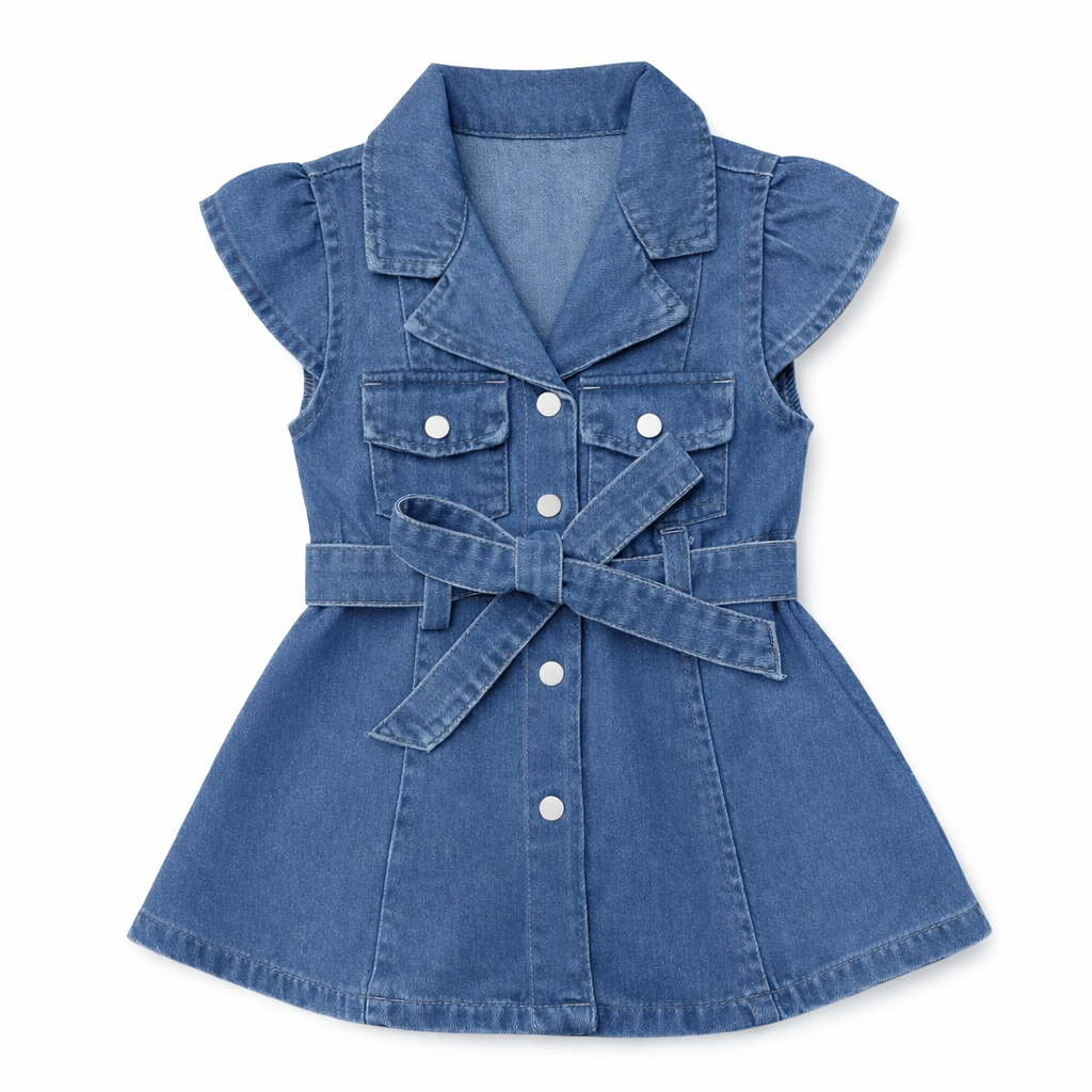 Denim Belle Belted Dress