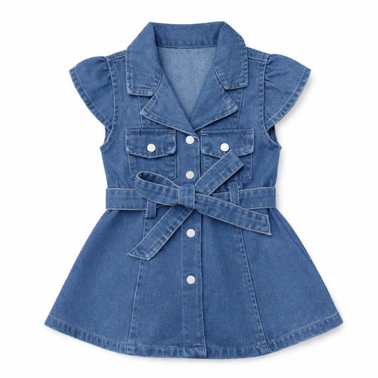 Denim Belle Belted Dress