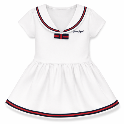 white sailor dress