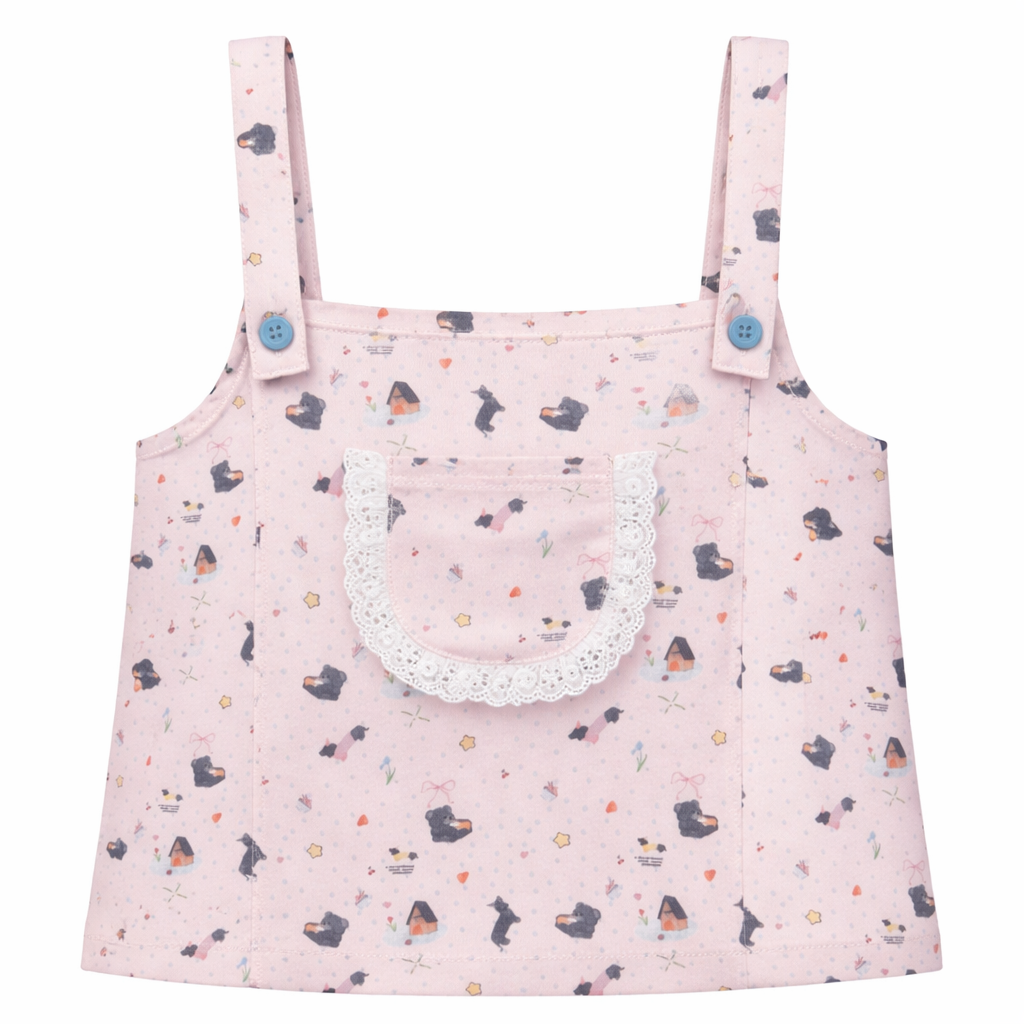 Pink Pinafore Set