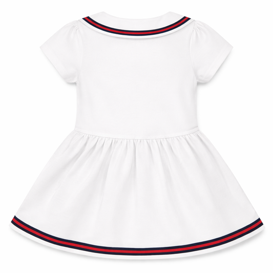 white sailor dress