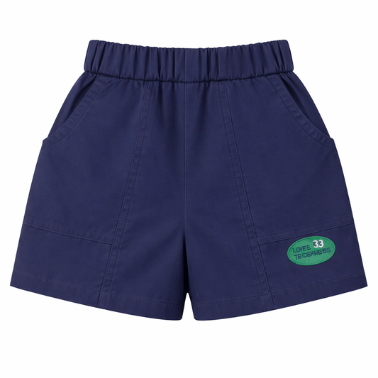 Navy Patch Shorts