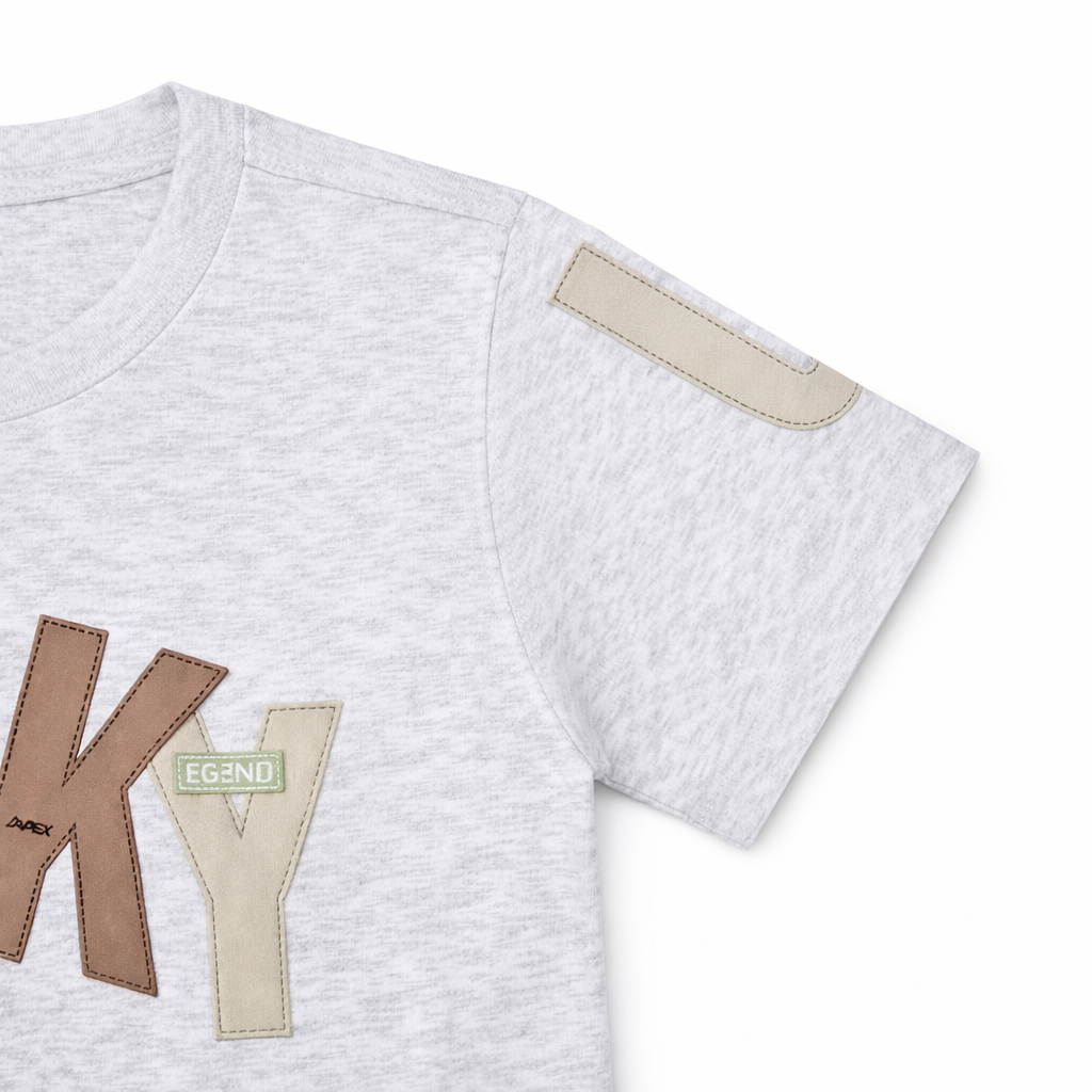 Grey Lucky Graphic Tee