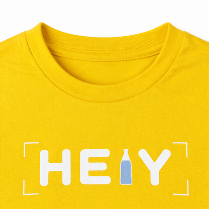 Hey Graphic Yellow Tee