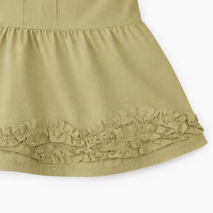 Olive Ruffle Coord Set