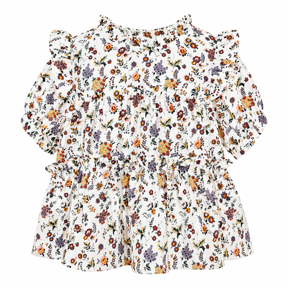 Vintage Floral RuffleDress