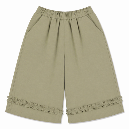 Olive Ruffle Co-ord Set