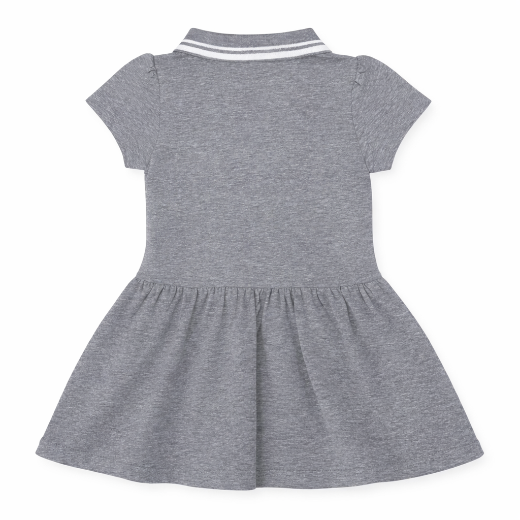 Grey Polo Style Dress