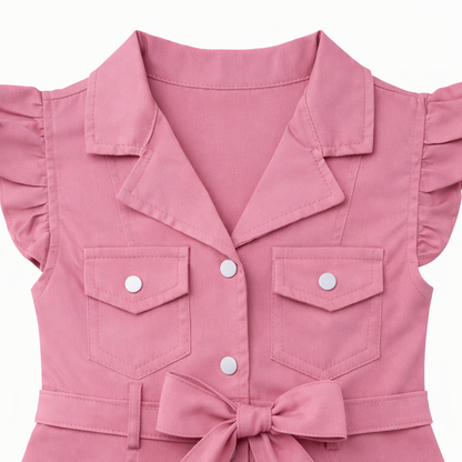 Rose Utility bow Dress