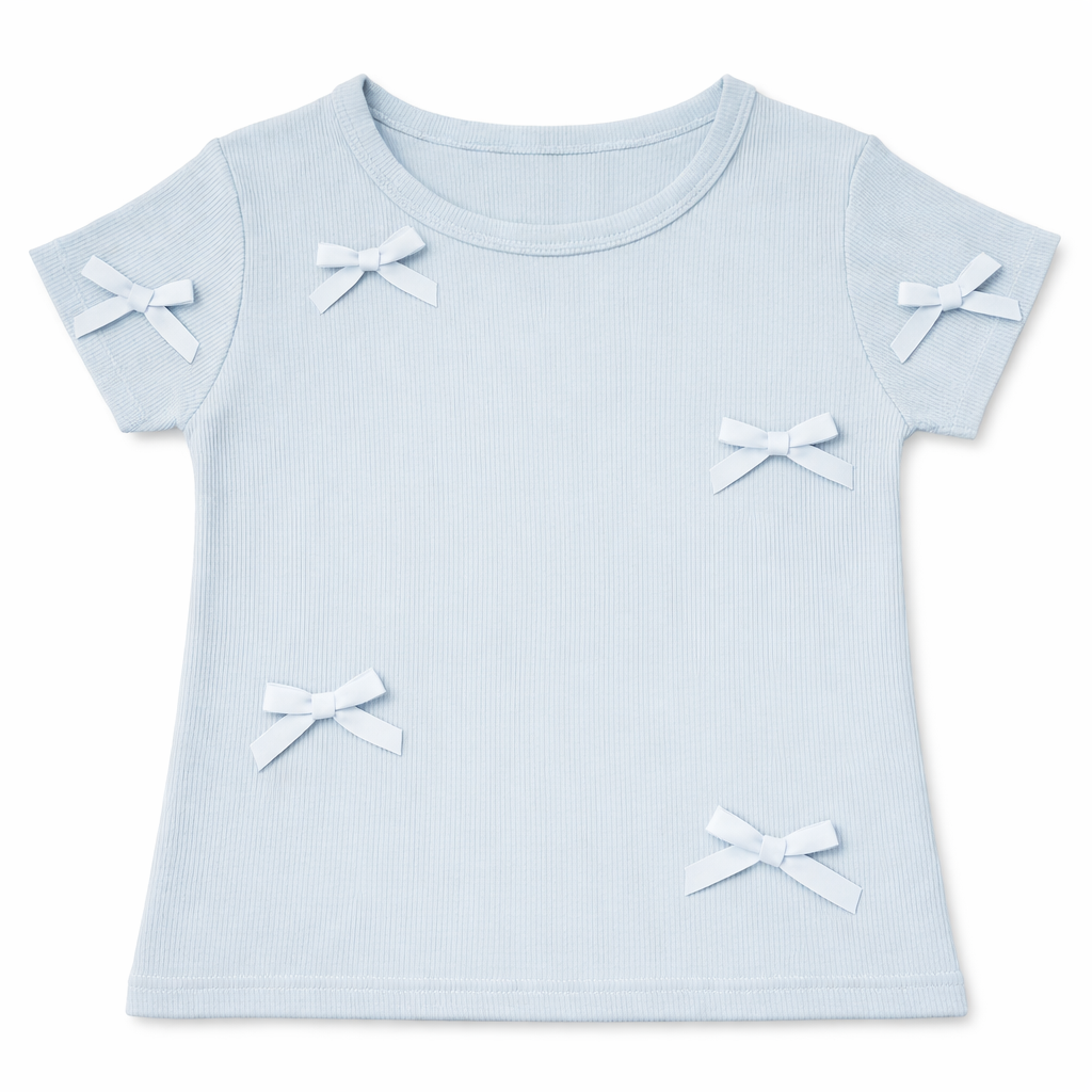 Applique Bow Detail Top