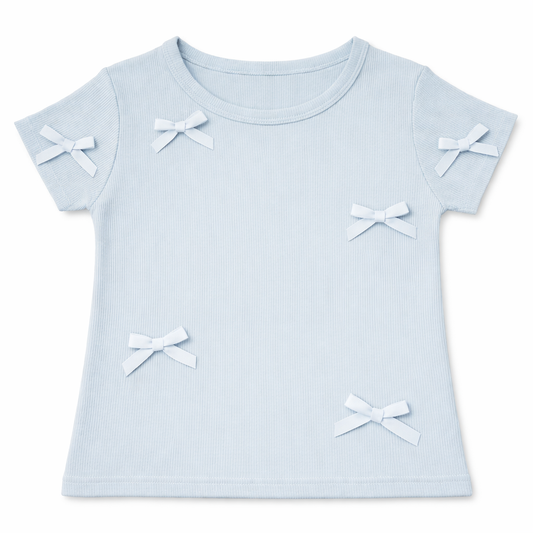 Applique Bow Detail Top
