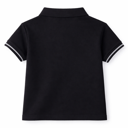 Happy Vacation black Polo Tee
