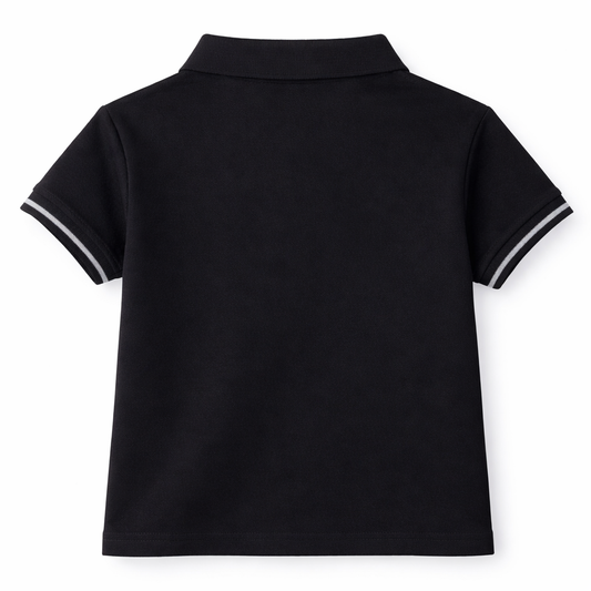 Happy Vacation black Polo Tee