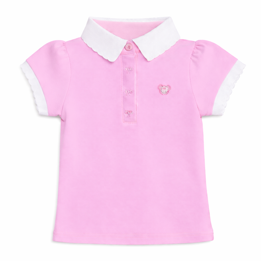 Pink teddy Polo Tee
