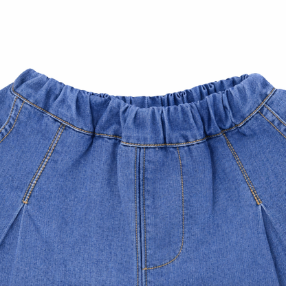 Denim Frill Sleeve Coord Set