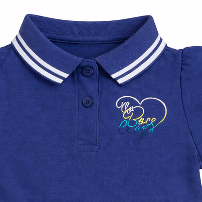 Navy Blue Polo Style Dress