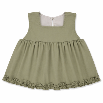 Olive Ruffle Co-ord Set