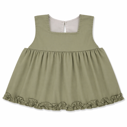 Olive Ruffle Co-ord Set