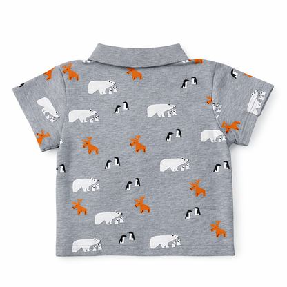 Animal Print Polo Tee