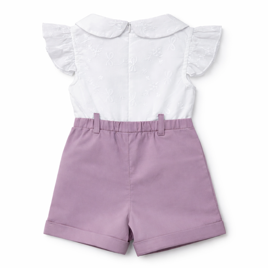 Ivory Lace Collar Co-ord Set