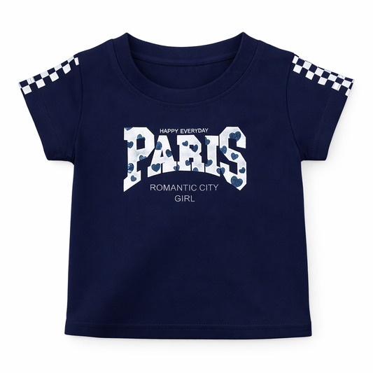 Navy Paris Graphic Co-ord Set