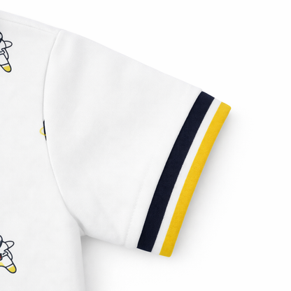 Space Print Polo Tee