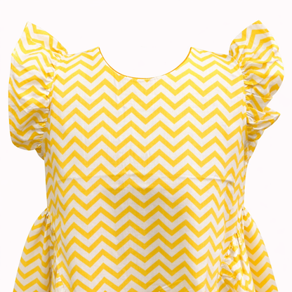 Sunshine Zigzag Flare Dress