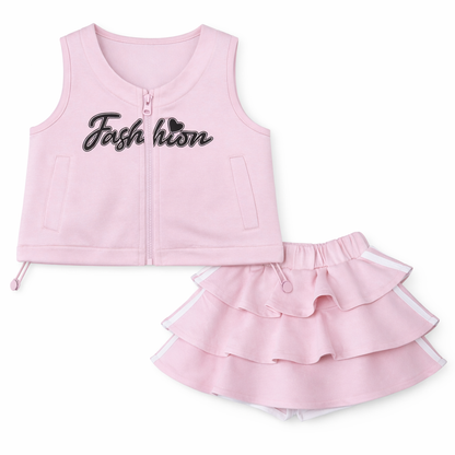 Blush Fashion Skirt Coord Set