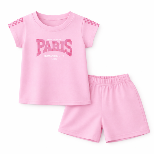 pink Paris Graphic Co-ord Set