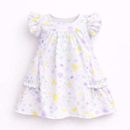 Pastel Confetti Flutter Dress