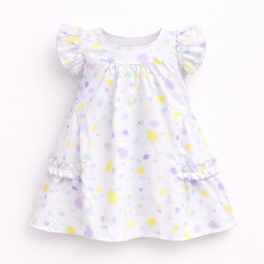 Pastel Confetti Flutter Dress