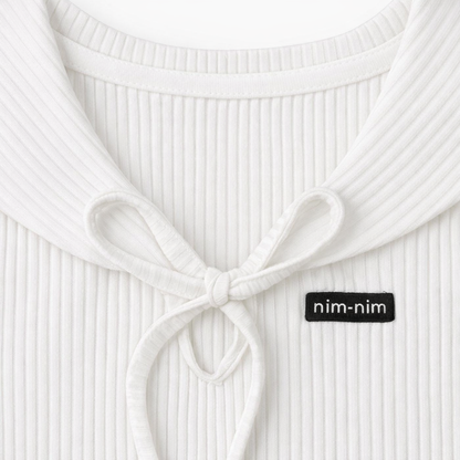 Ivory Sailor Bow Co-ord Set