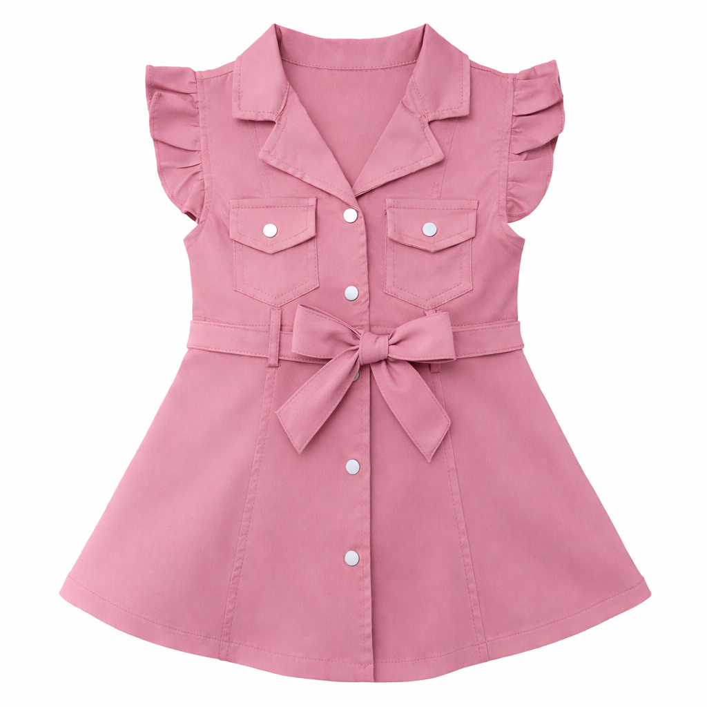 Rose Utility bow Dress