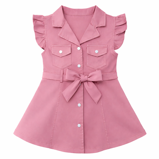 Rose Utility bow Dress