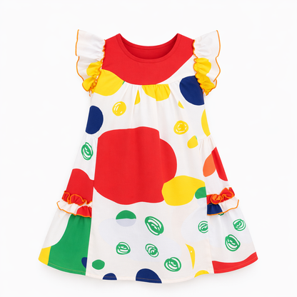 Playful Pop Print Dress