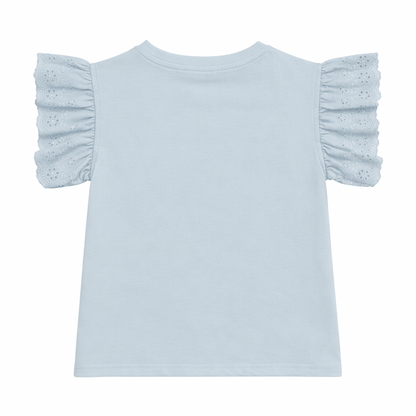 Lace Sleeve Floral Tee