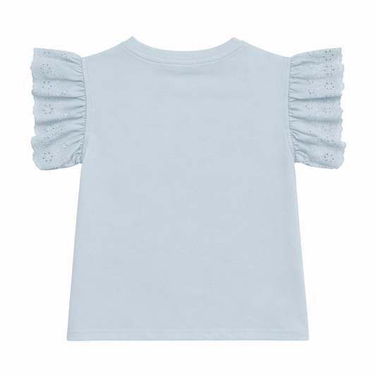 Lace Sleeve Floral Tee