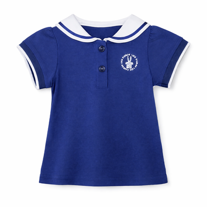Navy Sailor Collar Skirt Set