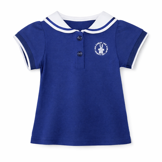 Navy Sailor Collar Skirt Set