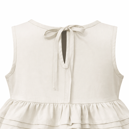 ⁠Layered Frill Sleeveless Dress