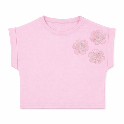 Floral Embellished Tee