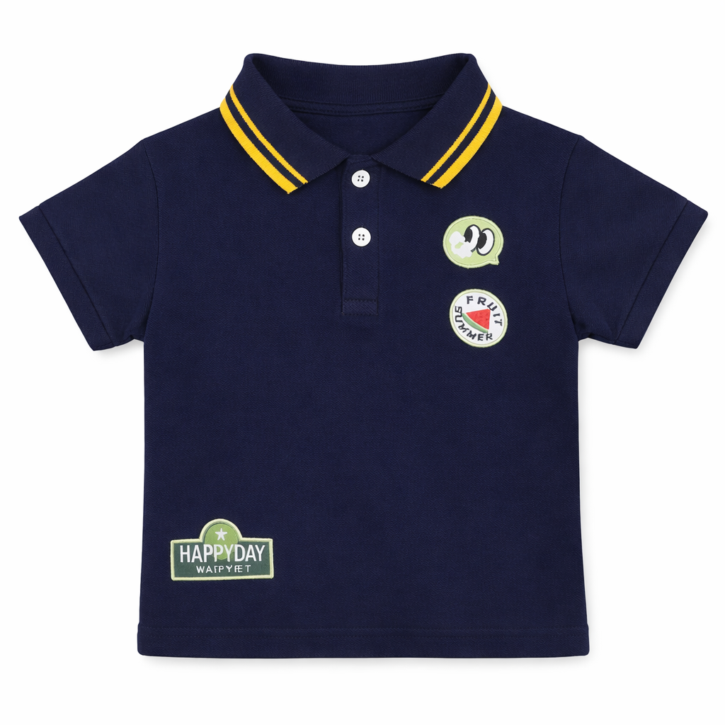 Sporty Patch Polo Tee