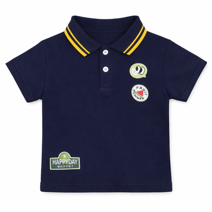 Sporty Patch Polo Tee
