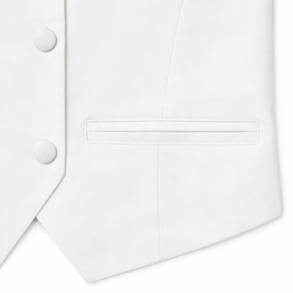 White Waistcoat Set