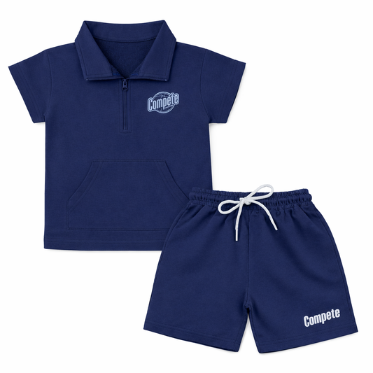 sporty blue coord set