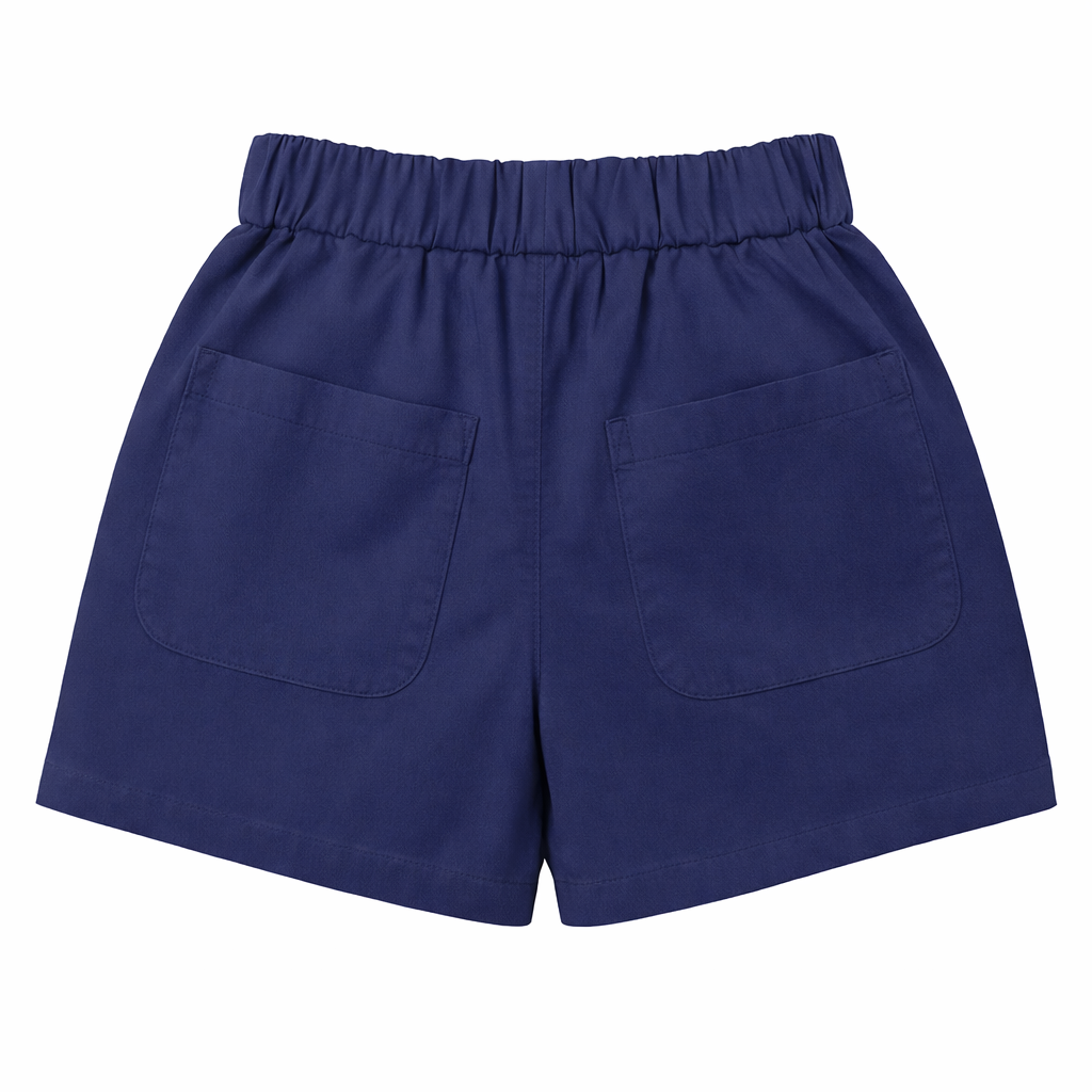 Navy Patch Shorts