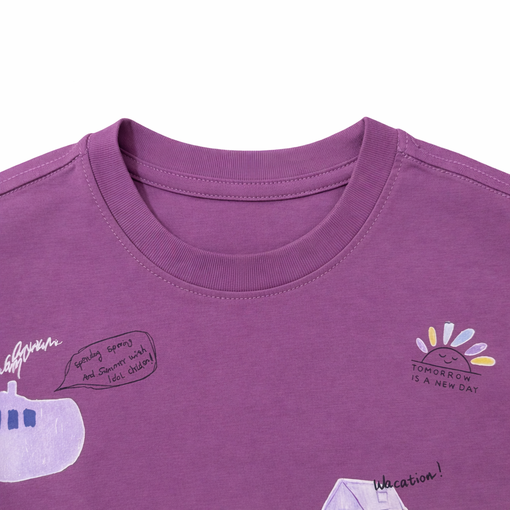 Purple Graphic Tee
