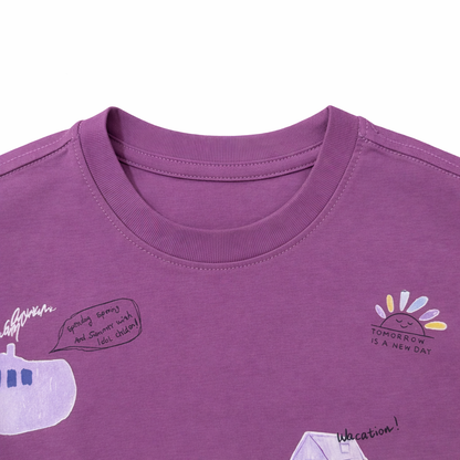 Purple Graphic Tee